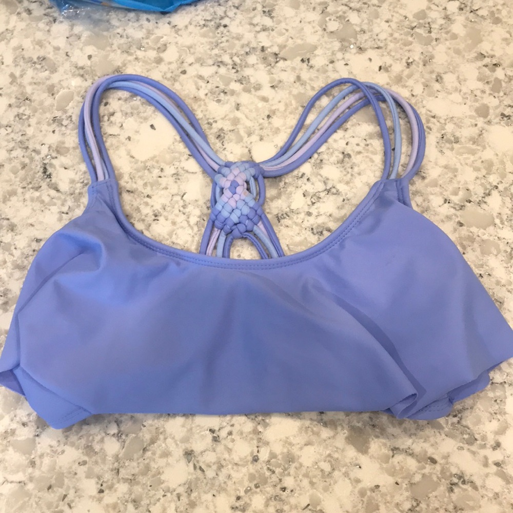 Swimsuit top. Purple. XS